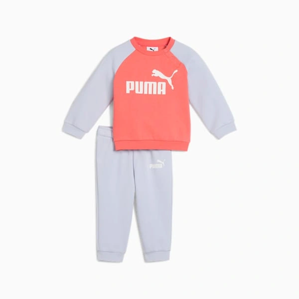 Dva kosa PUMA Minicats komplet za malčke: raglan majica in hlače, udobje in slog za vsak dan!